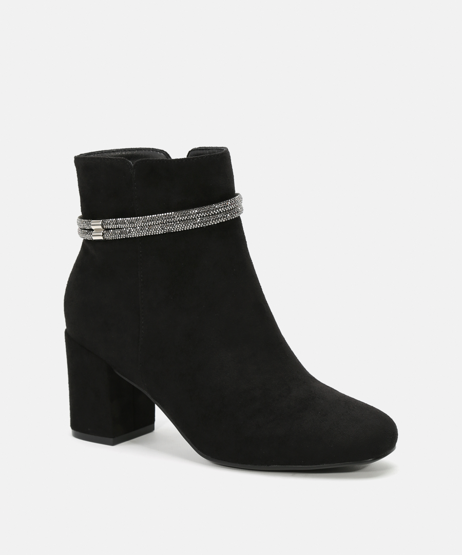 Botins salto pulseira strass image number null